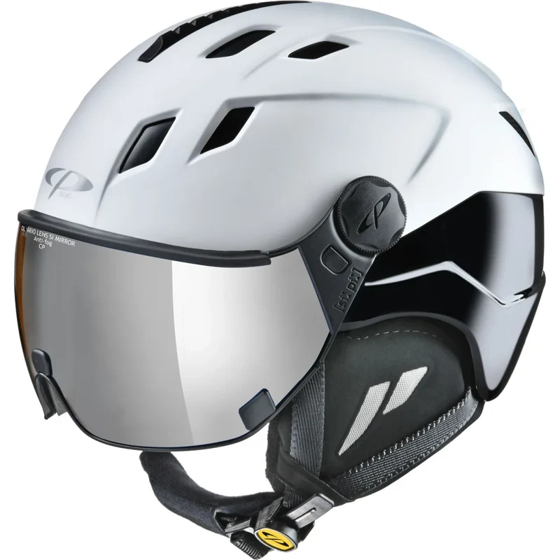 CP CP coya+ White Silver Mirror Skihelm mit Visier