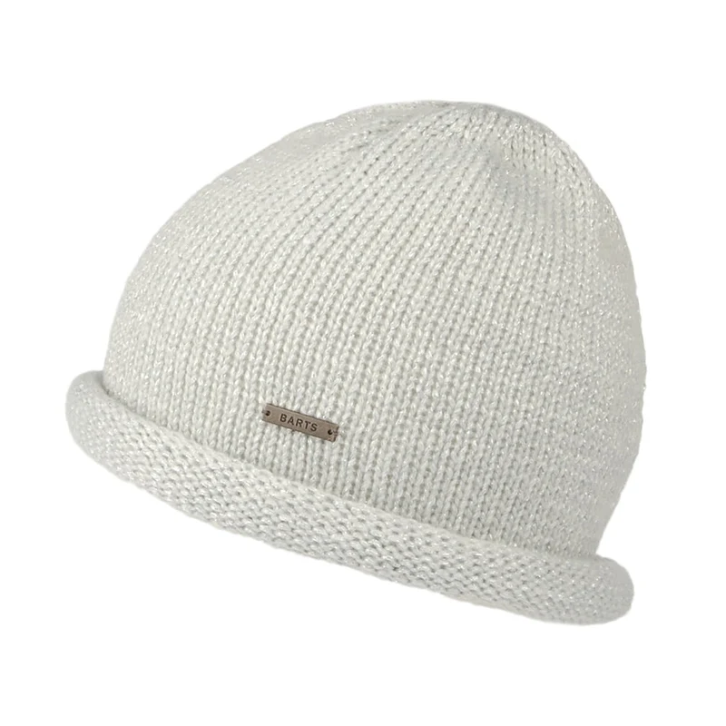 Barts Hevenli Soft Roll Beanie Mütze - Silber