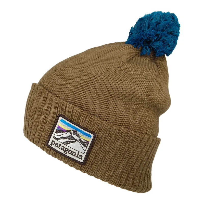 Patagonia Line Logo Powder Town Bommelmütze - Braun