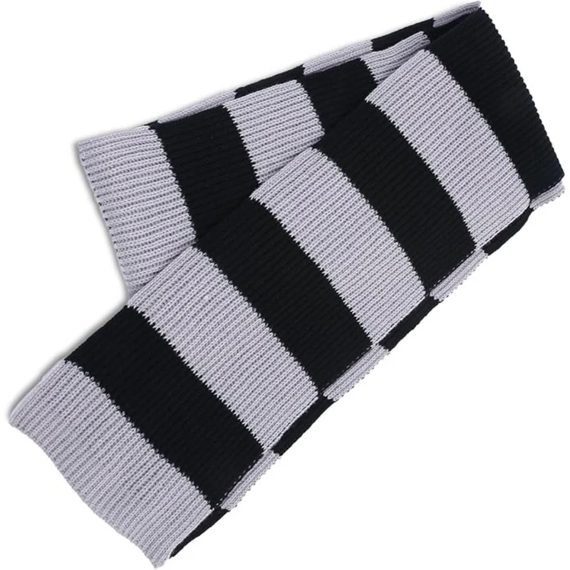 Winterlicher Chunky Gestrickter Gestreifter Schal für Herren – Chris