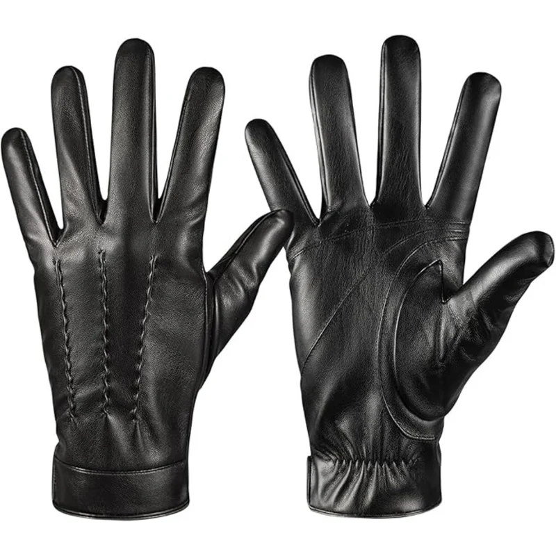 Lederne Touchscreen-Winterhandschuhe – Winterzauber von Daniel