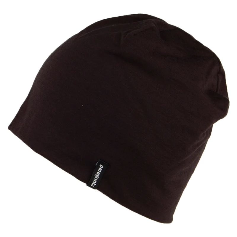 Patagonia Overlook Beanie Mütze aus Merinowollmischung - Schwarz