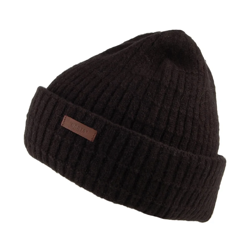 Barts Varde Beanie Mütze mit Umschlag - Schwarz