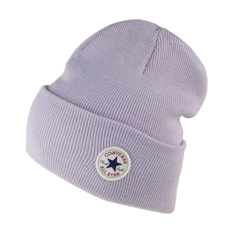 Converse Tall Chuck Taylor Mit Umschlag Beanie Mütze - Fliederfarben